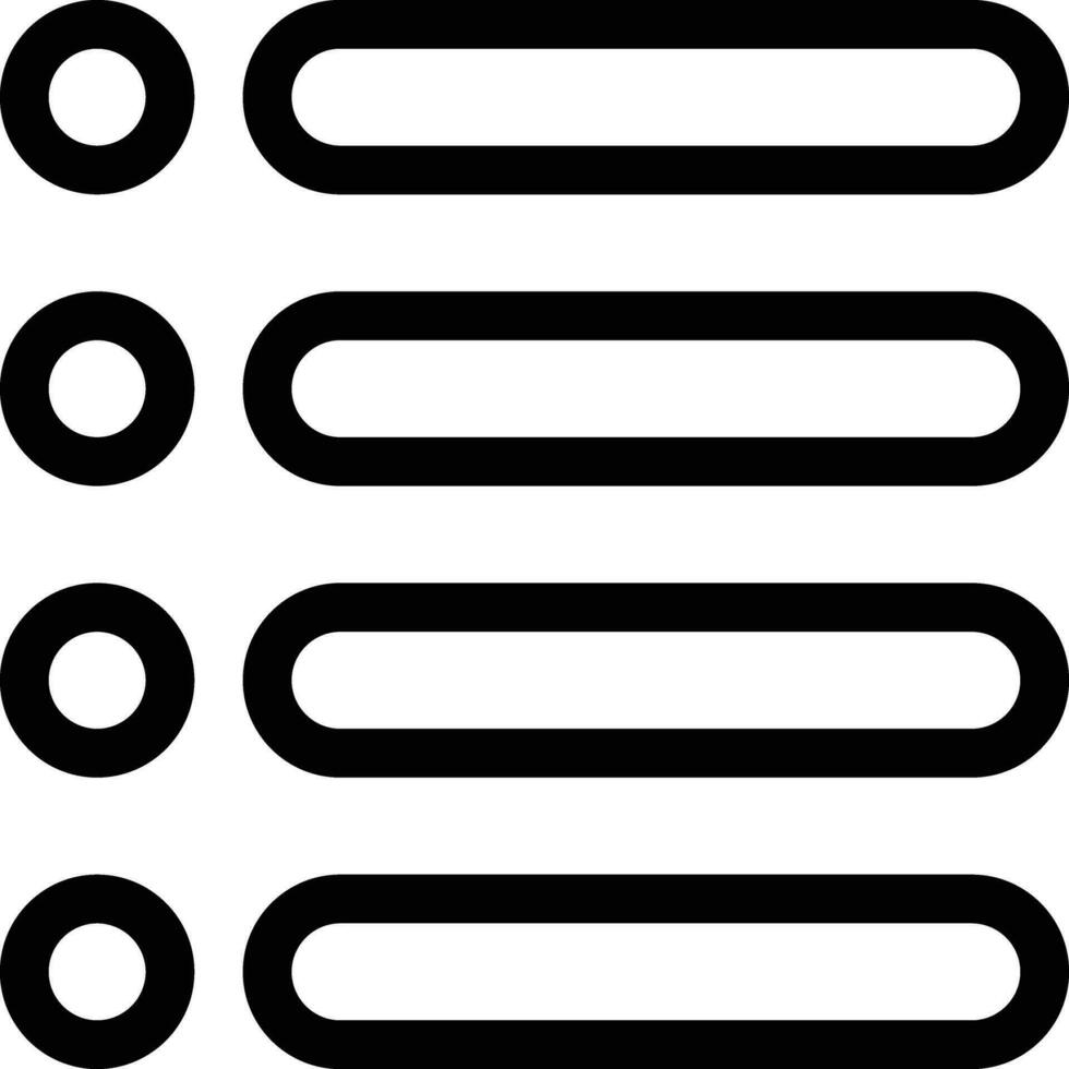 list line icons vector