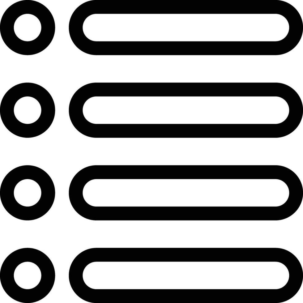 list line icons vector