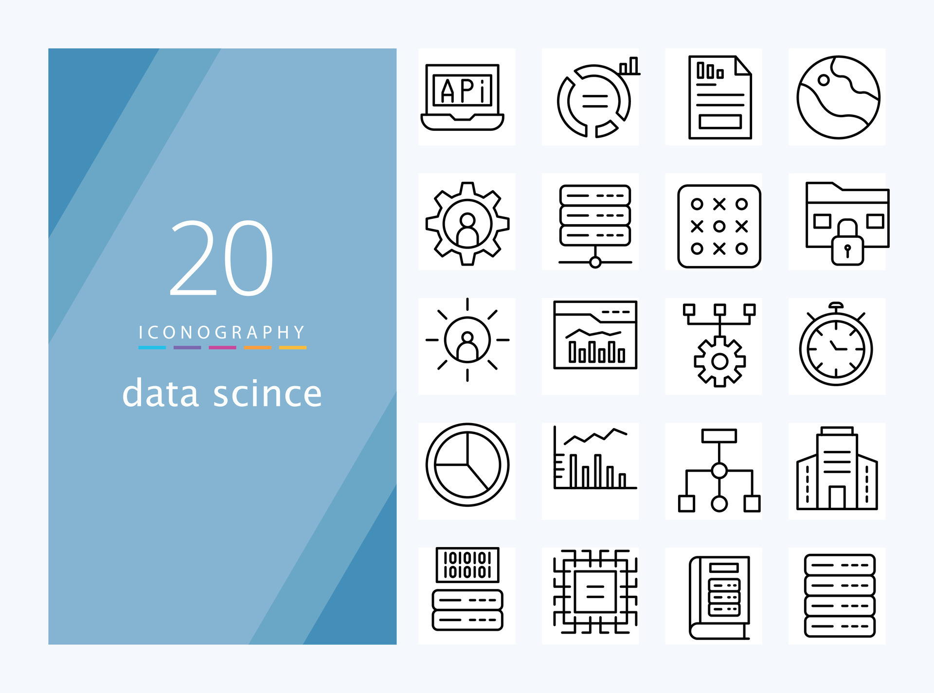 data science line icon for download 25910298 Vector Art at Vecteezy