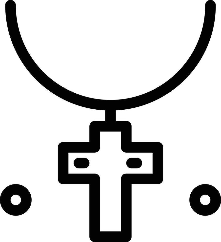 necklaces line icons vector