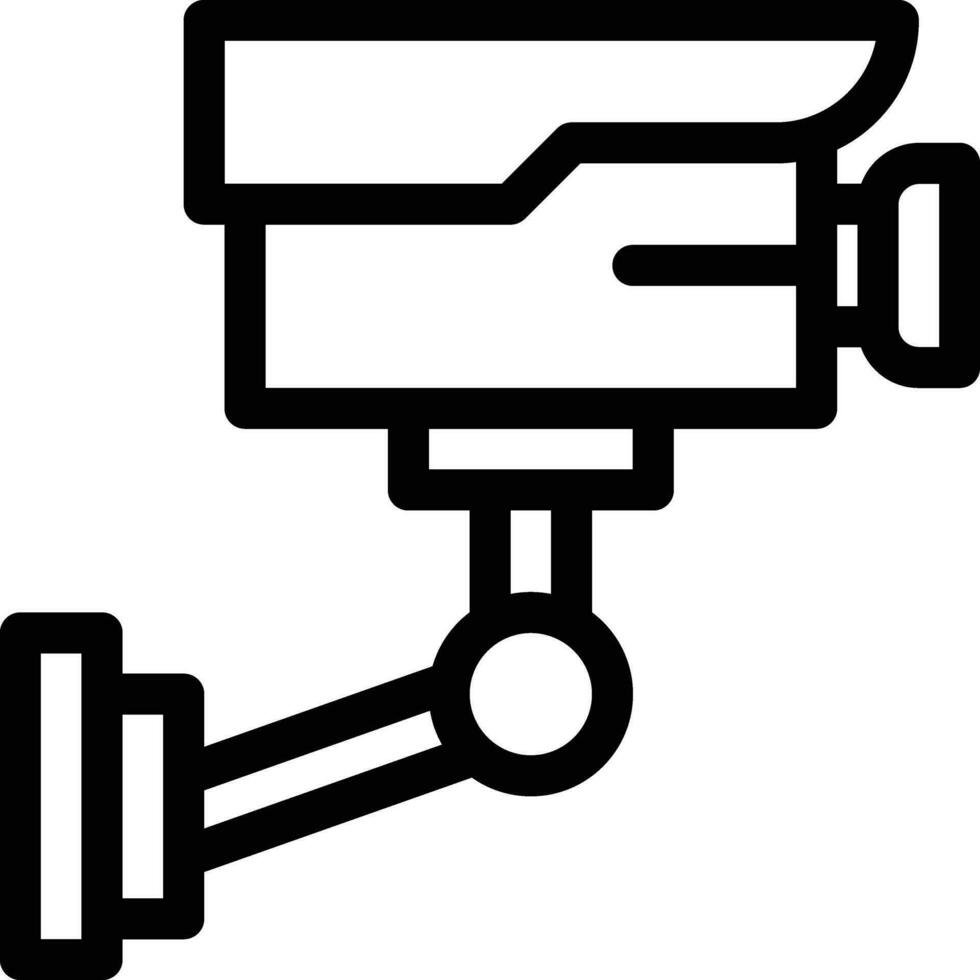 security camera line icon vector