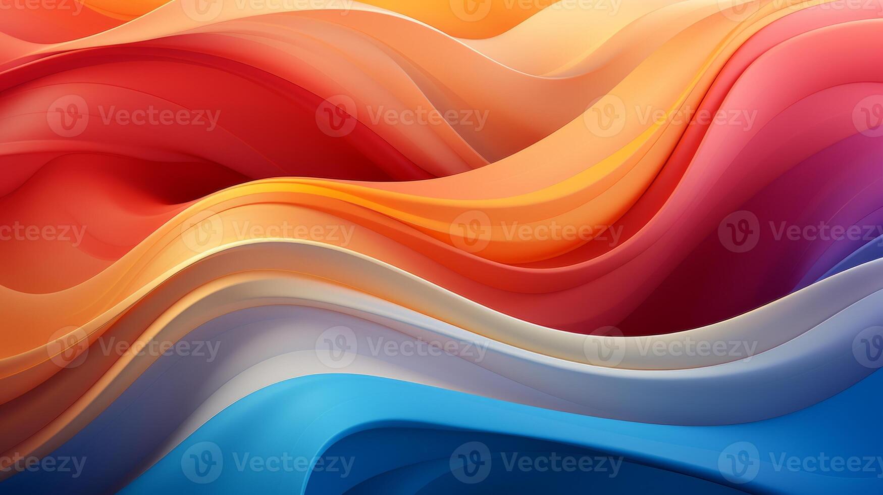 Abstract wave colorful flat background, photo