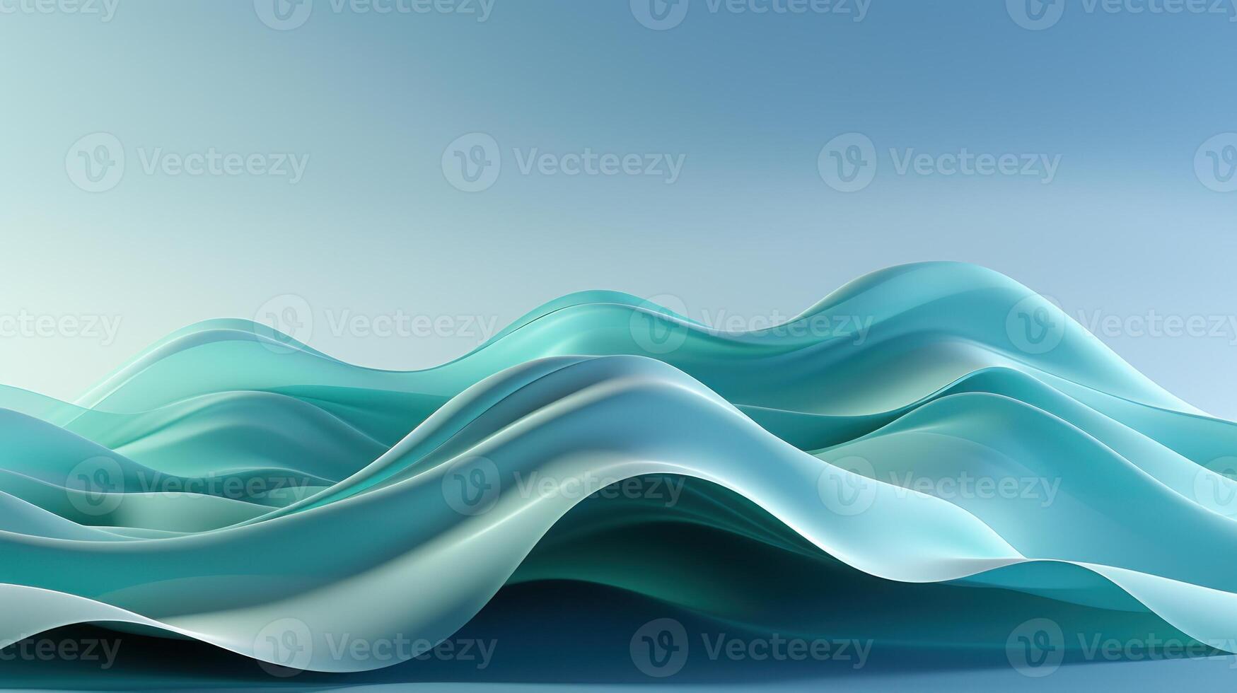 Blue and green wavy gradation background, blue wavy background. modern style, photo