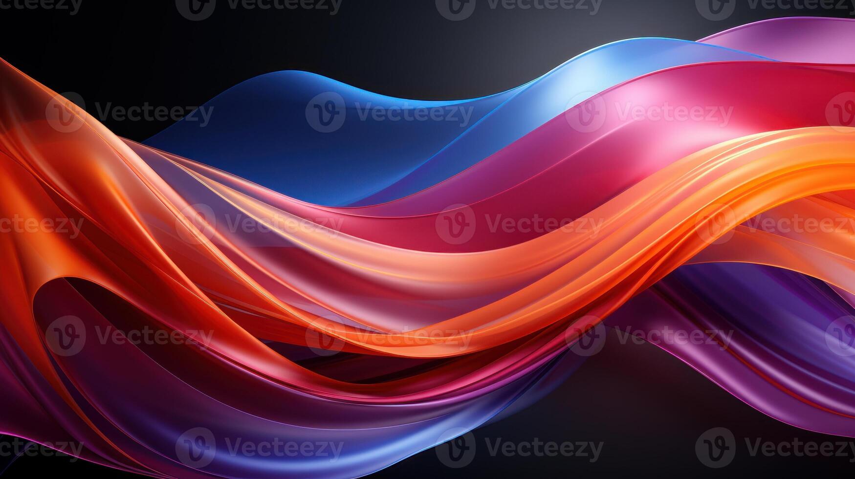 Dark abstract background with a glowing blue and red colors, photo