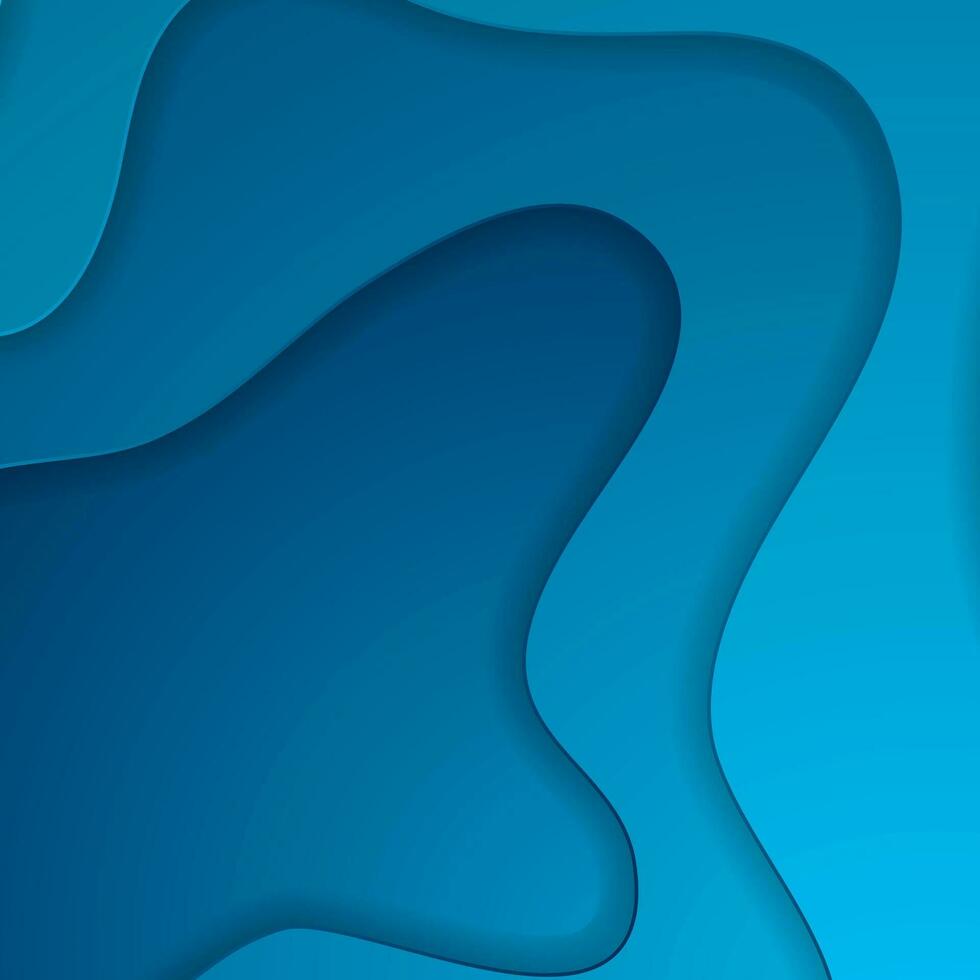 Bright blue corporate waves abstract background vector