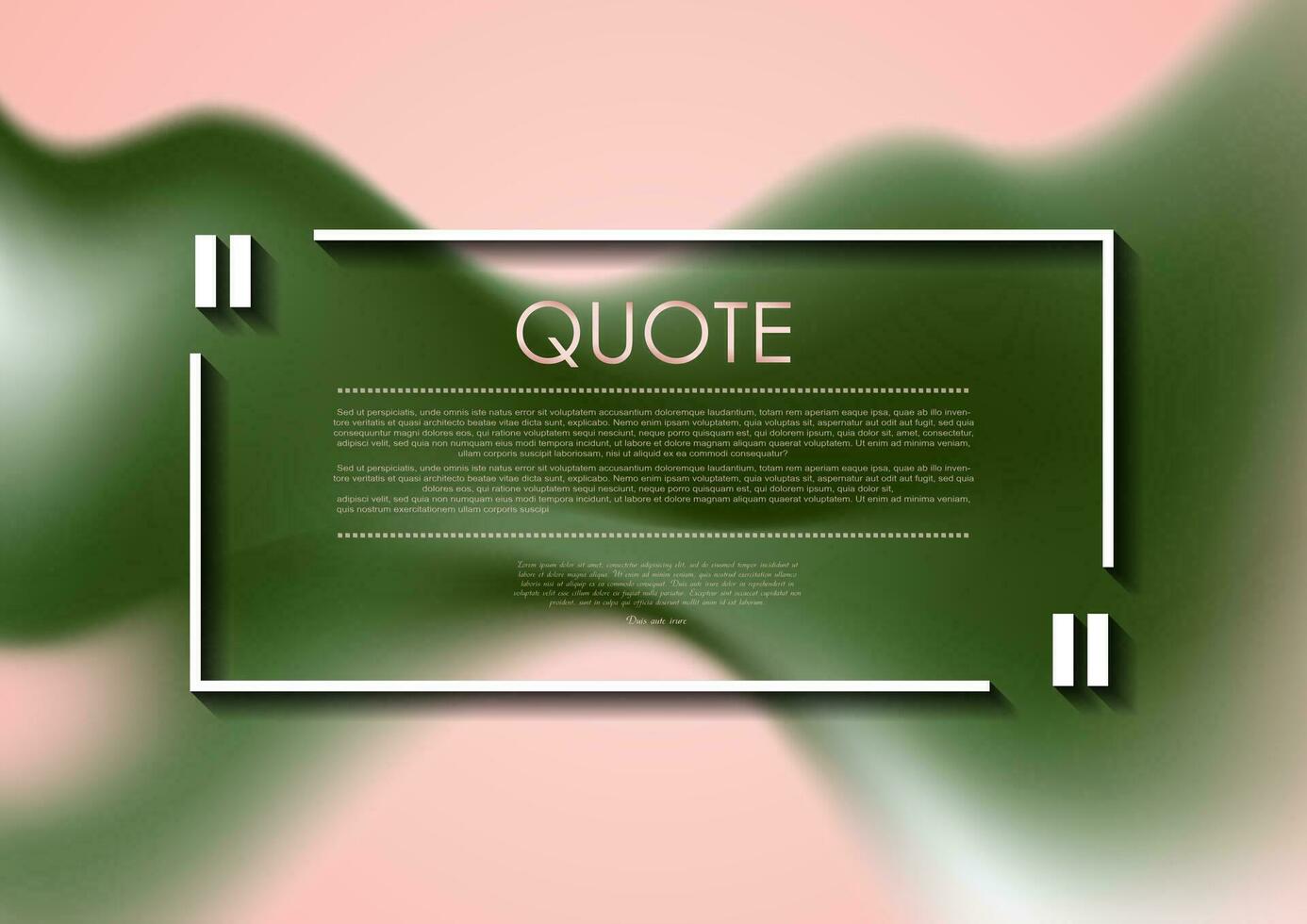 Green smooth waves corporate abstract background vector
