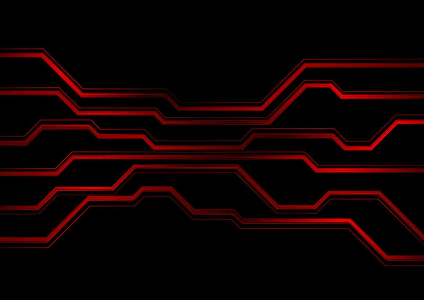 Dark red glossy circuit board lines abstract tech background vector