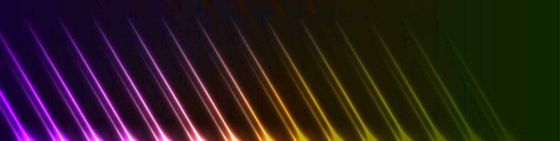 Colorful neon laser rays lines abstract background vector