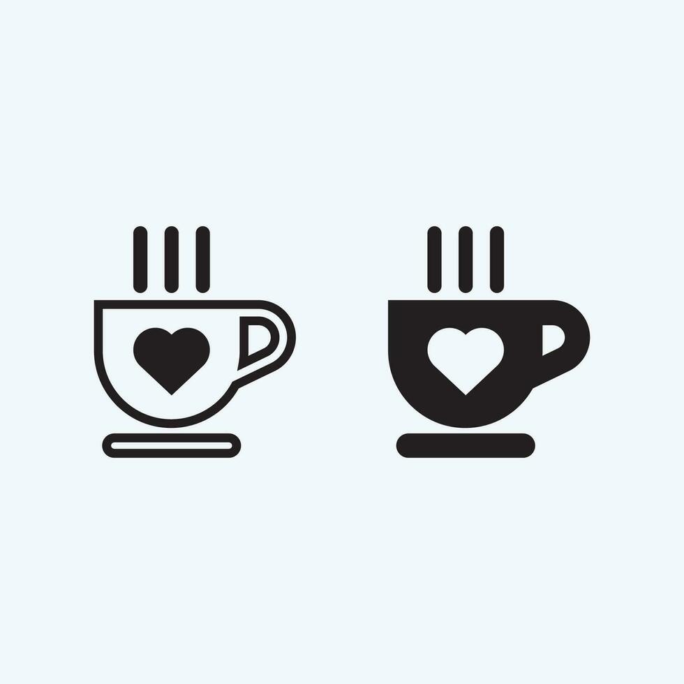 Coffee cup Logo Template vector