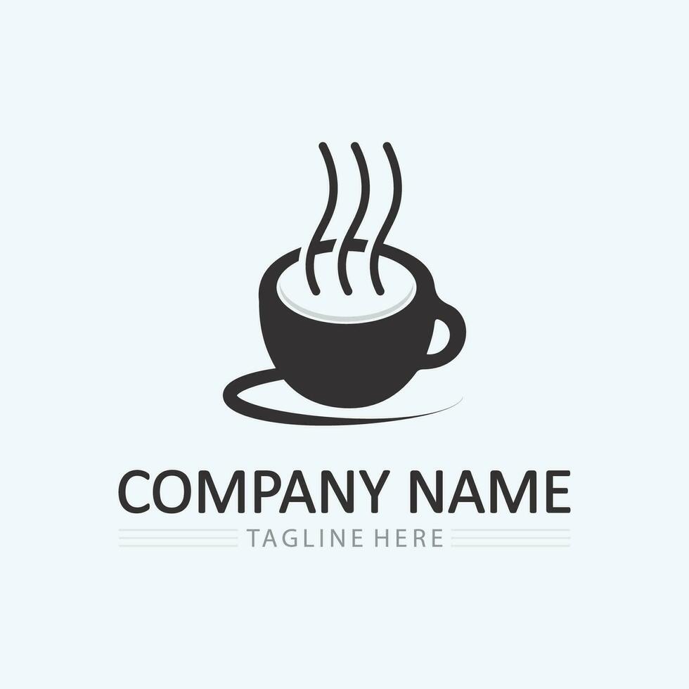 Coffee cup Logo Template vector