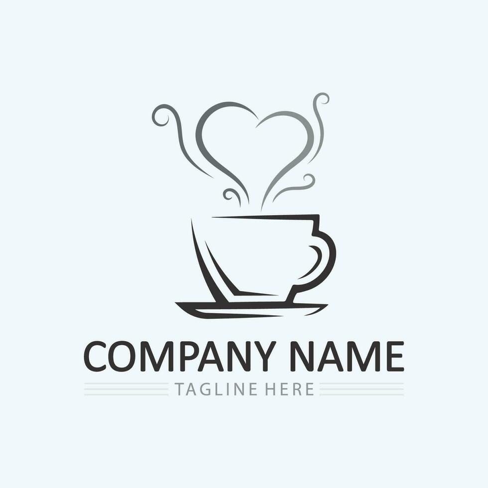 Coffee cup Logo Template vector