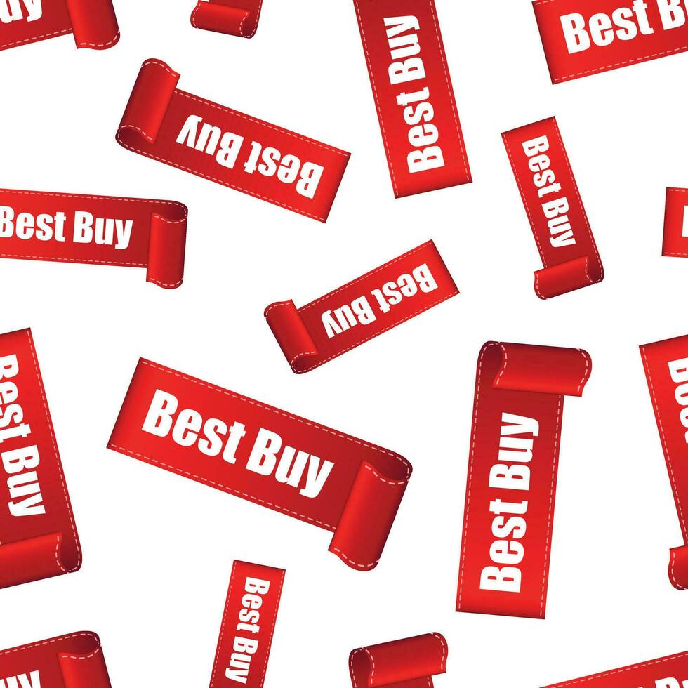 Best buy sticker seamless pattern background. Business flat vector illustration. Best buy shopping sign symbol pattern.