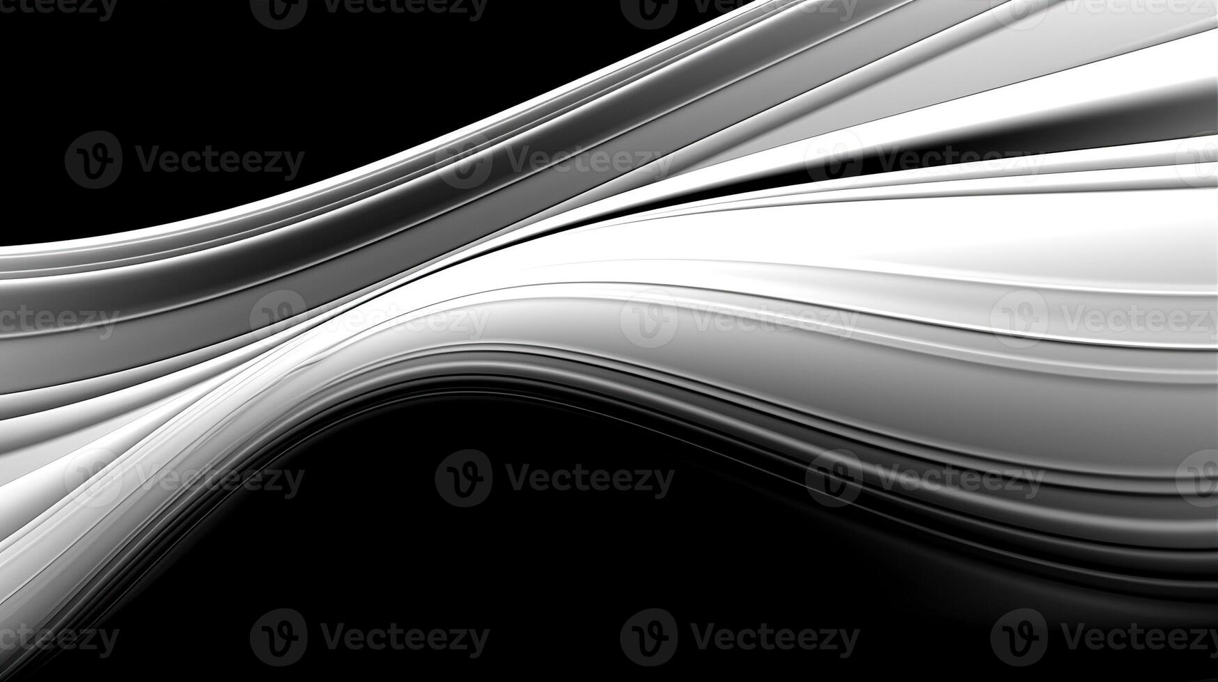 Black and white silver abstract background. Created with Generative AI photo