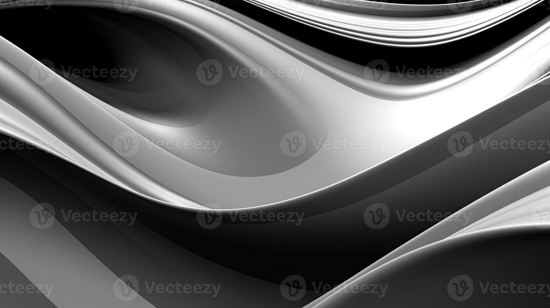 Black and white silver abstract background. Created with Generative AI photo