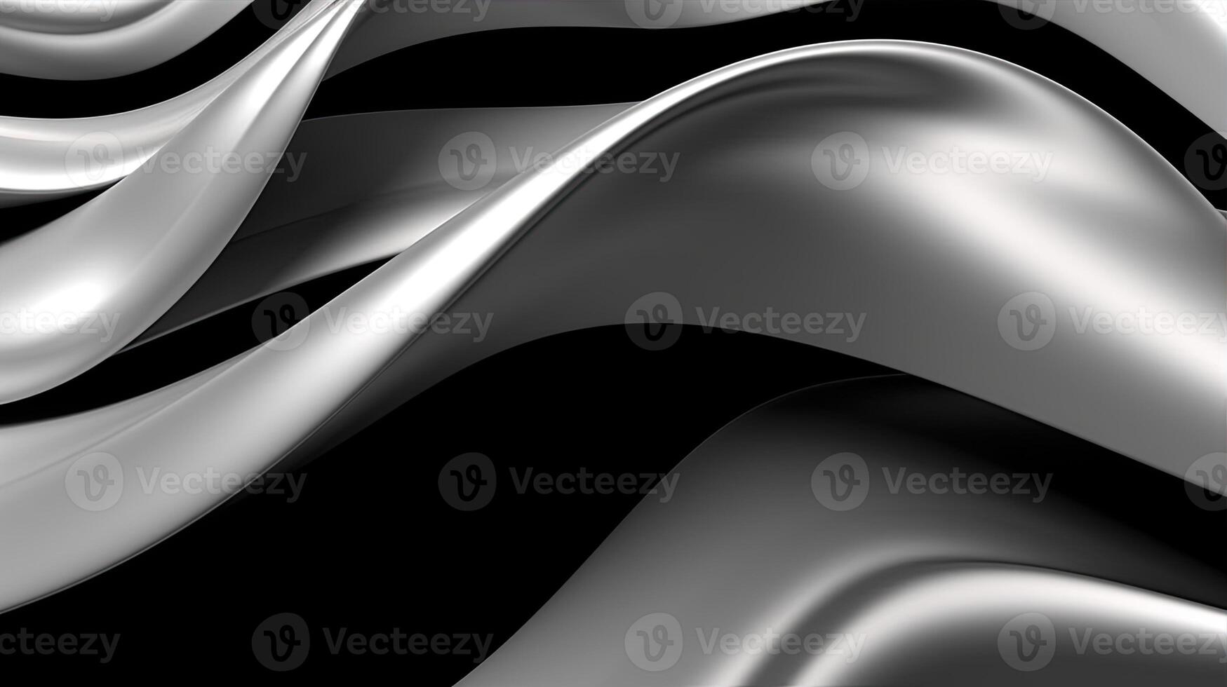 Black and white silver abstract background. Created with Generative AI photo