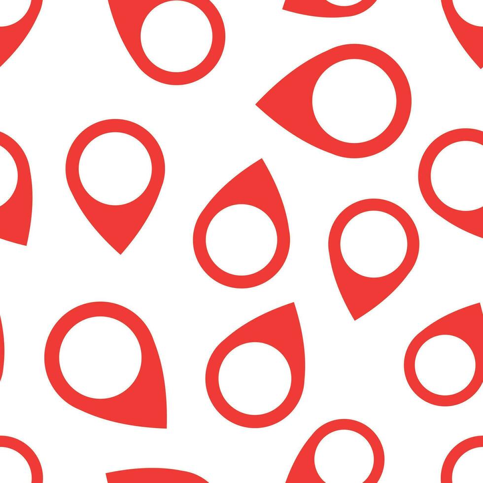 Pin seamless pattern background icon. Business flat vector illustration. Pinpoint sign symbol pattern.