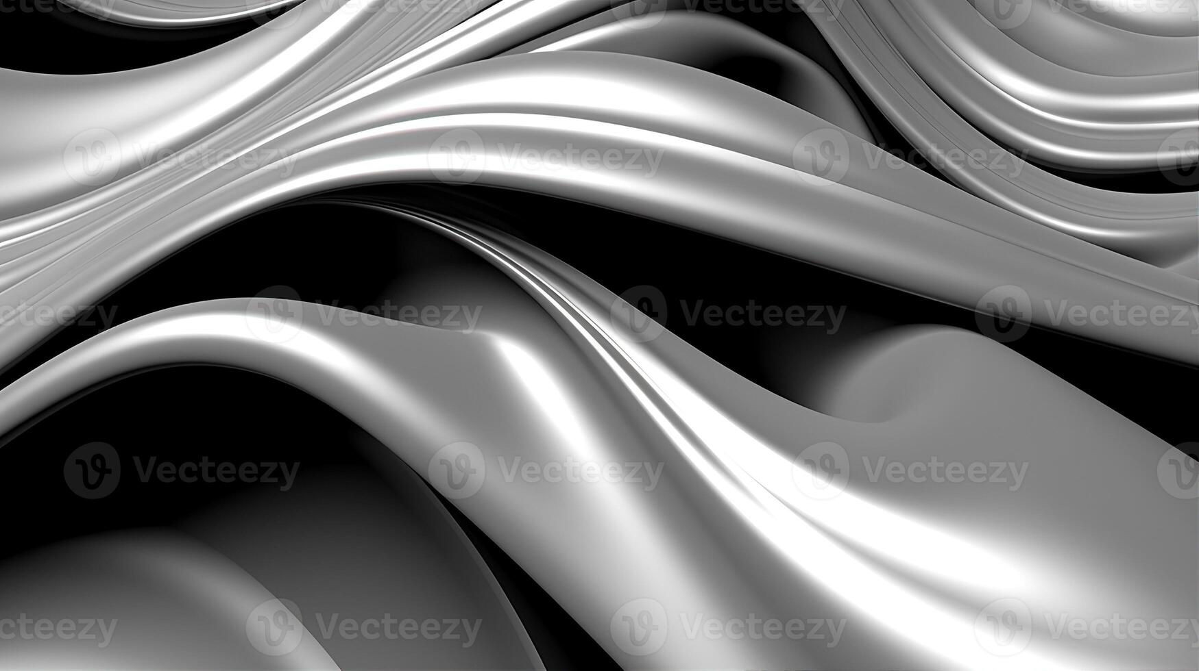 Black and white silver abstract background. Created with Generative AI photo