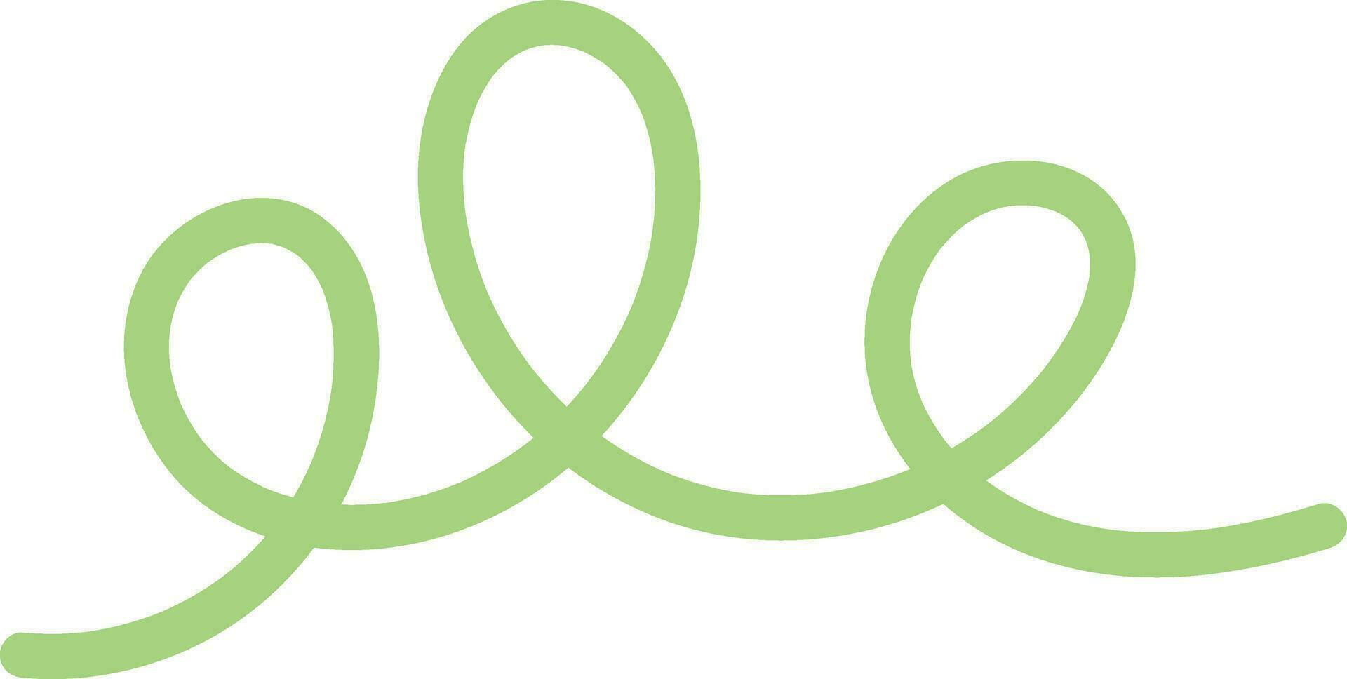 Squiggle Line Element vector