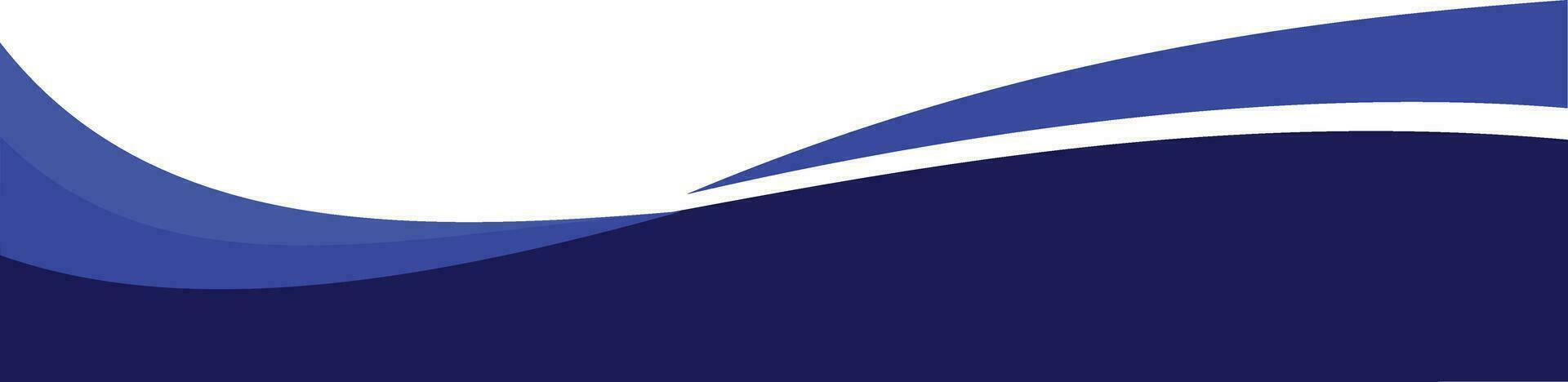 Curved Header and Footer Element vector