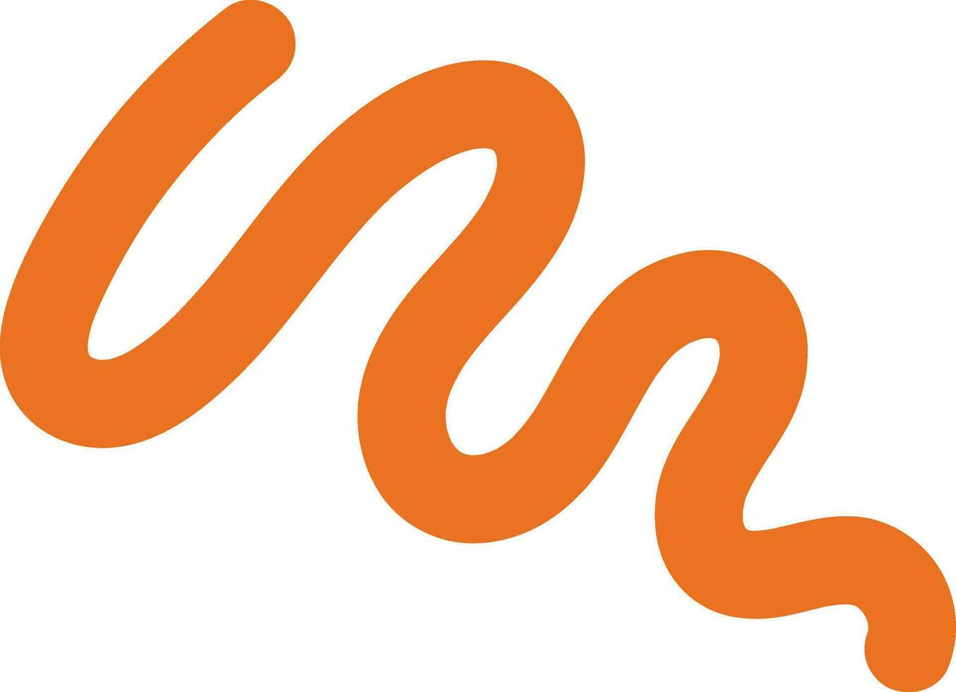 Wavy Squiggle Element vector