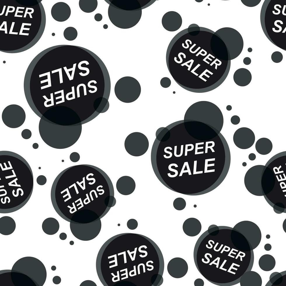 Sale stickers seamless pattern background. Business flat vector illustration. Sale shopping sign symbol pattern.
