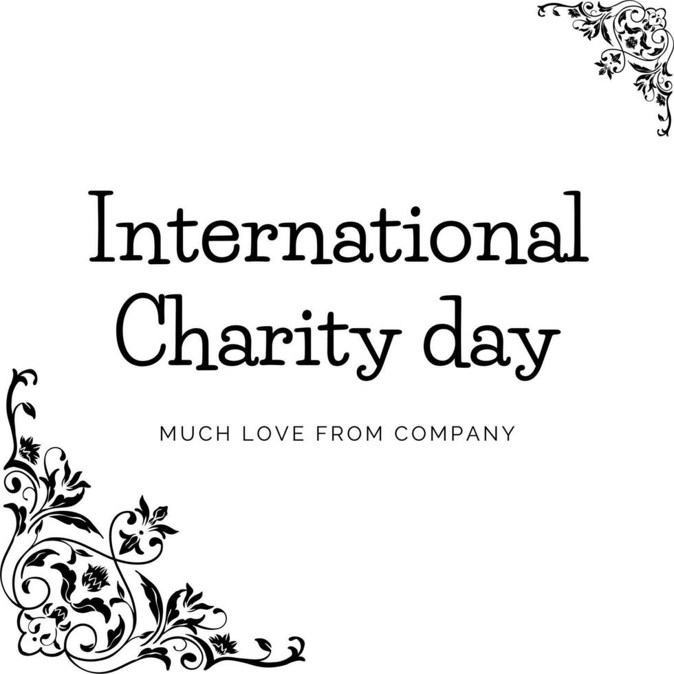 Trendy banner vector eps banner design, International Charity Day is held on September 5th every year. Customizable charity banner template design.