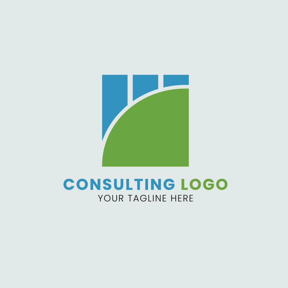 consultante logo diseño vector
