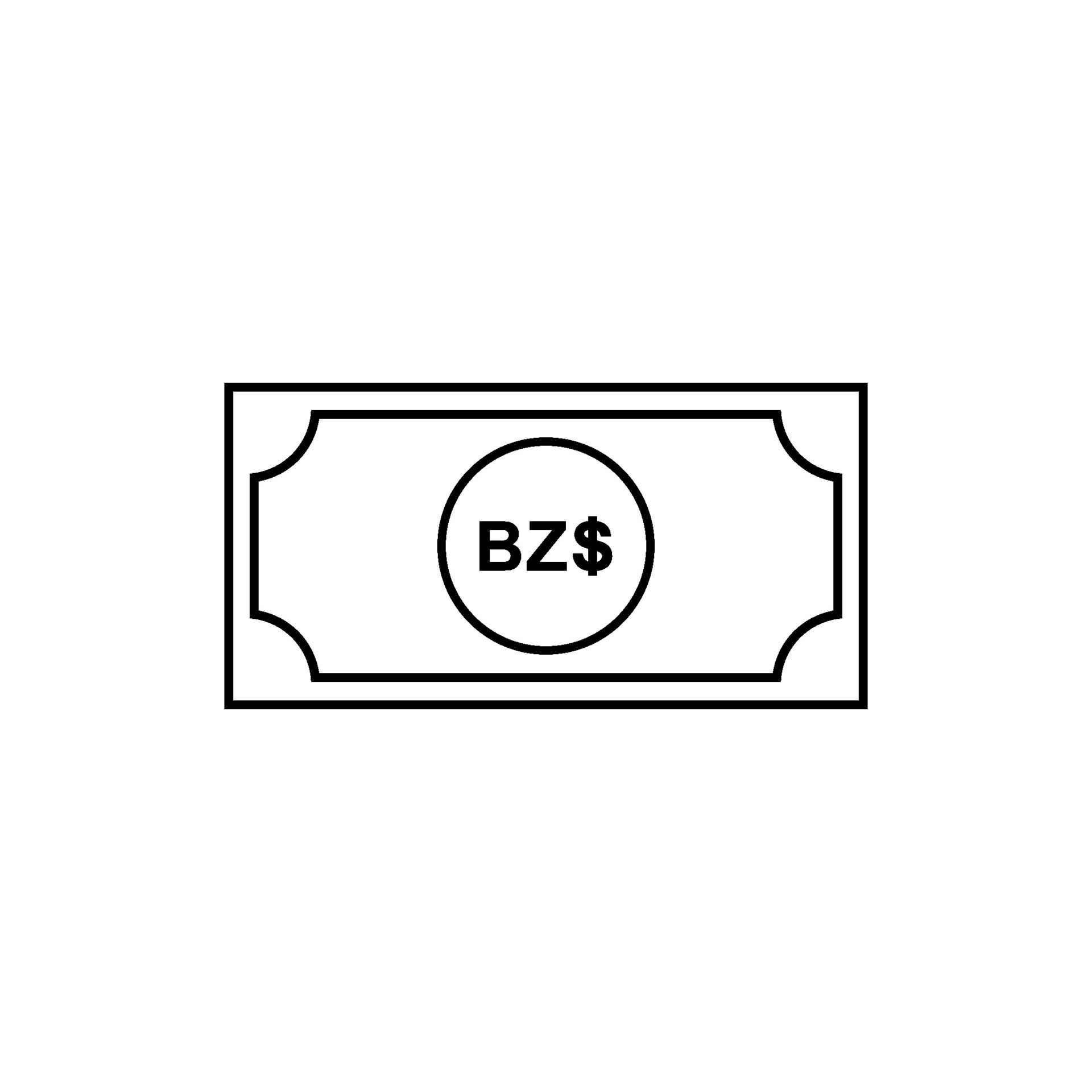 Belize Currency Symbol, Belize Dollar Icon, BZD Sign. Vector