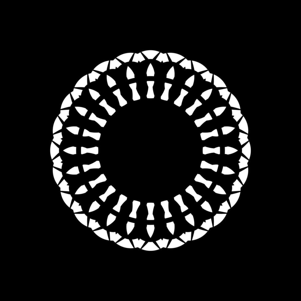 Ornamental Motive Pattern, Artistic Circle-Shaped, Modern Contemporary Mandala, for Decoration, Background, Decoration or Graphic Design Element. Vector Illustration
