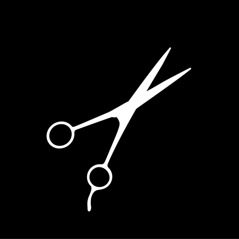 Scissors Silhouette for Pictogram, Art Illustration, Website, Apps, Logo Type or Graphic Design Element. Vector Illustration