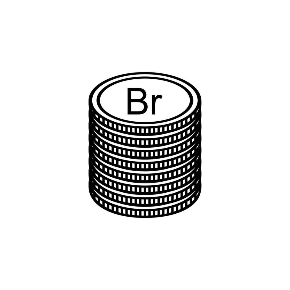 bielorrusia moneda símbolo, bielorruso rublo icono, Byn signo. vector ilustración