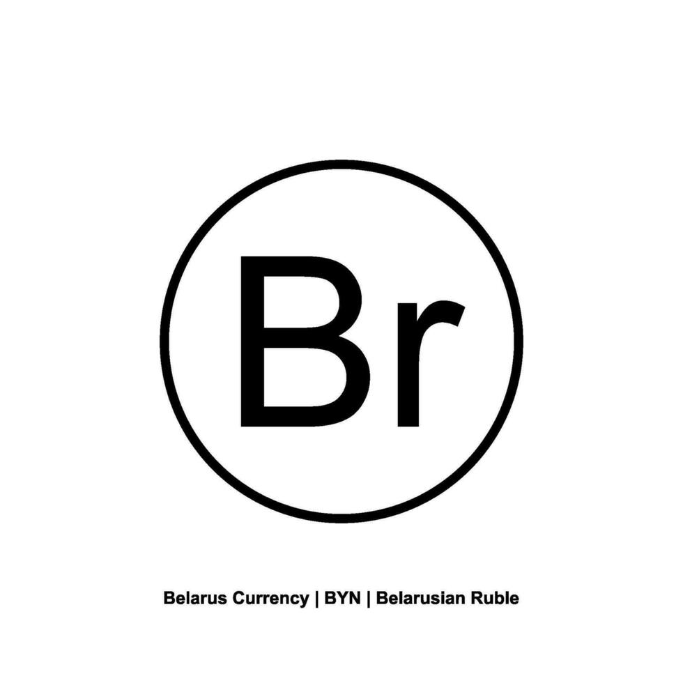 Belarus Currency Symbol, Belarusian Ruble Icon, BYN Sign. Vector Illustration