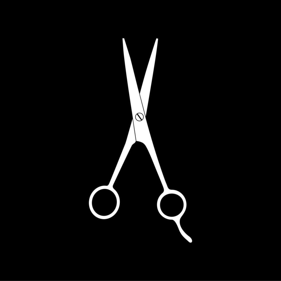 Scissors Silhouette for Pictogram, Art Illustration, Website, Apps, Logo Type or Graphic Design Element. Vector Illustration