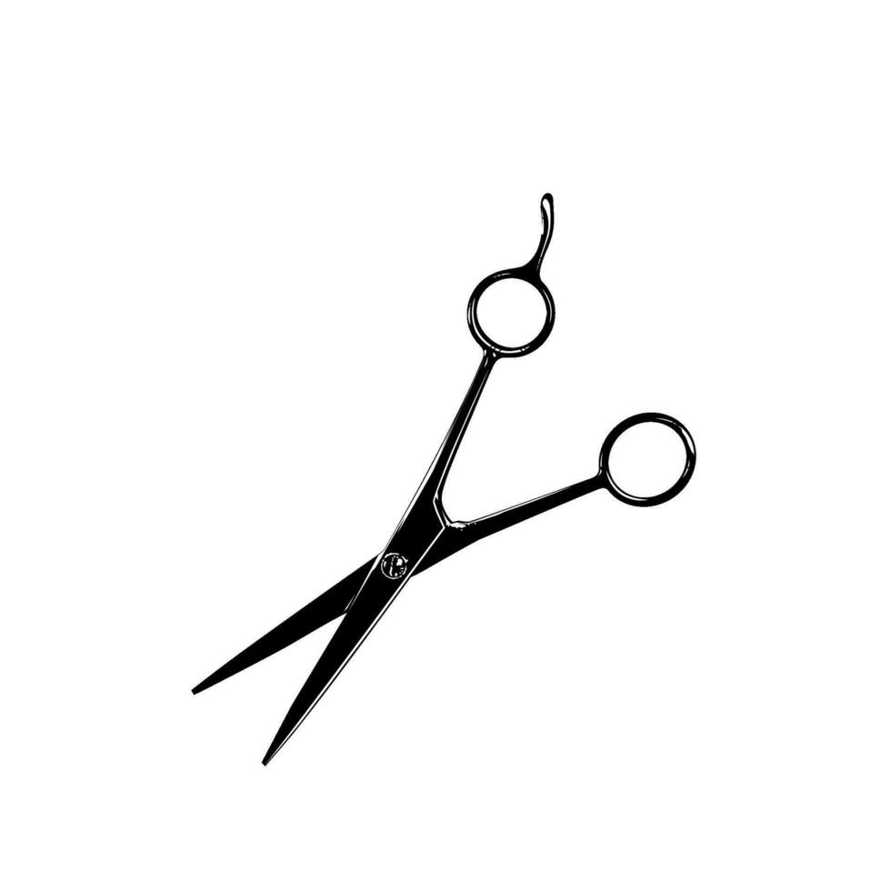 Scissors Silhouette for Pictogram, Art Illustration, Website, Apps, Logo Type or Graphic Design Element. Vector Illustration