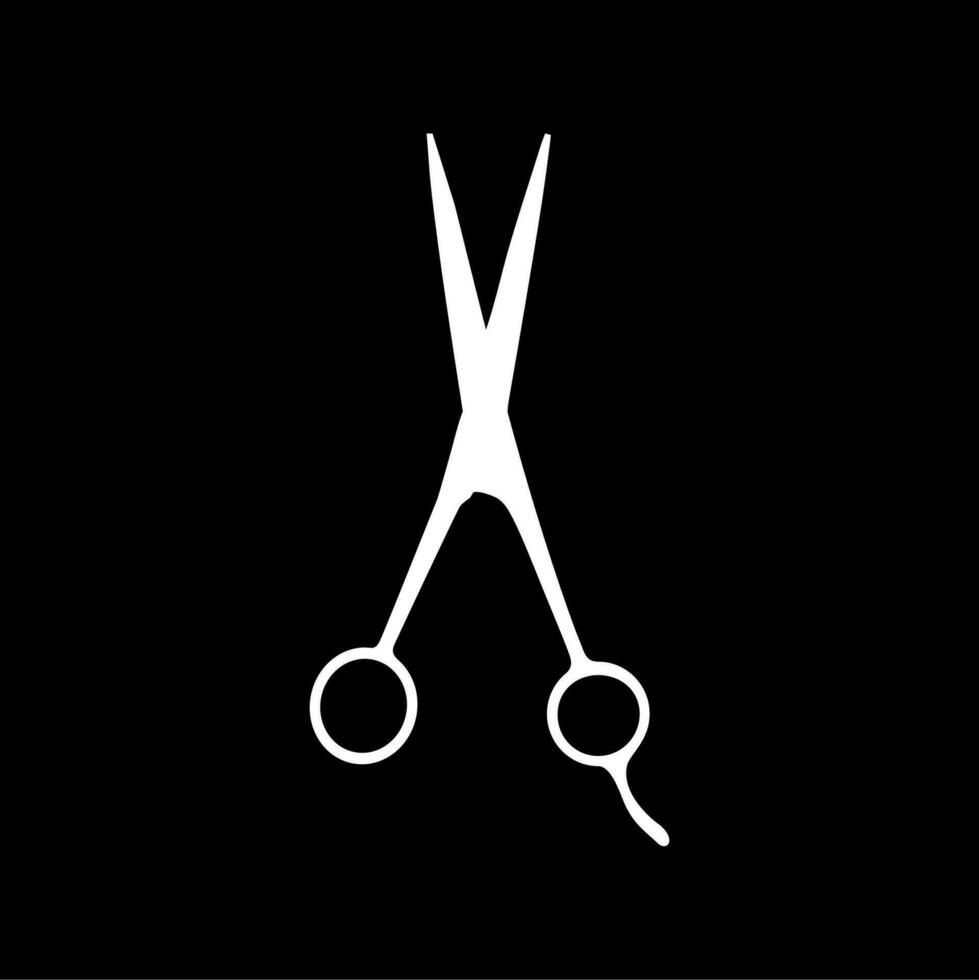 Scissors Silhouette for Pictogram, Art Illustration, Website, Apps, Logo Type or Graphic Design Element. Vector Illustration