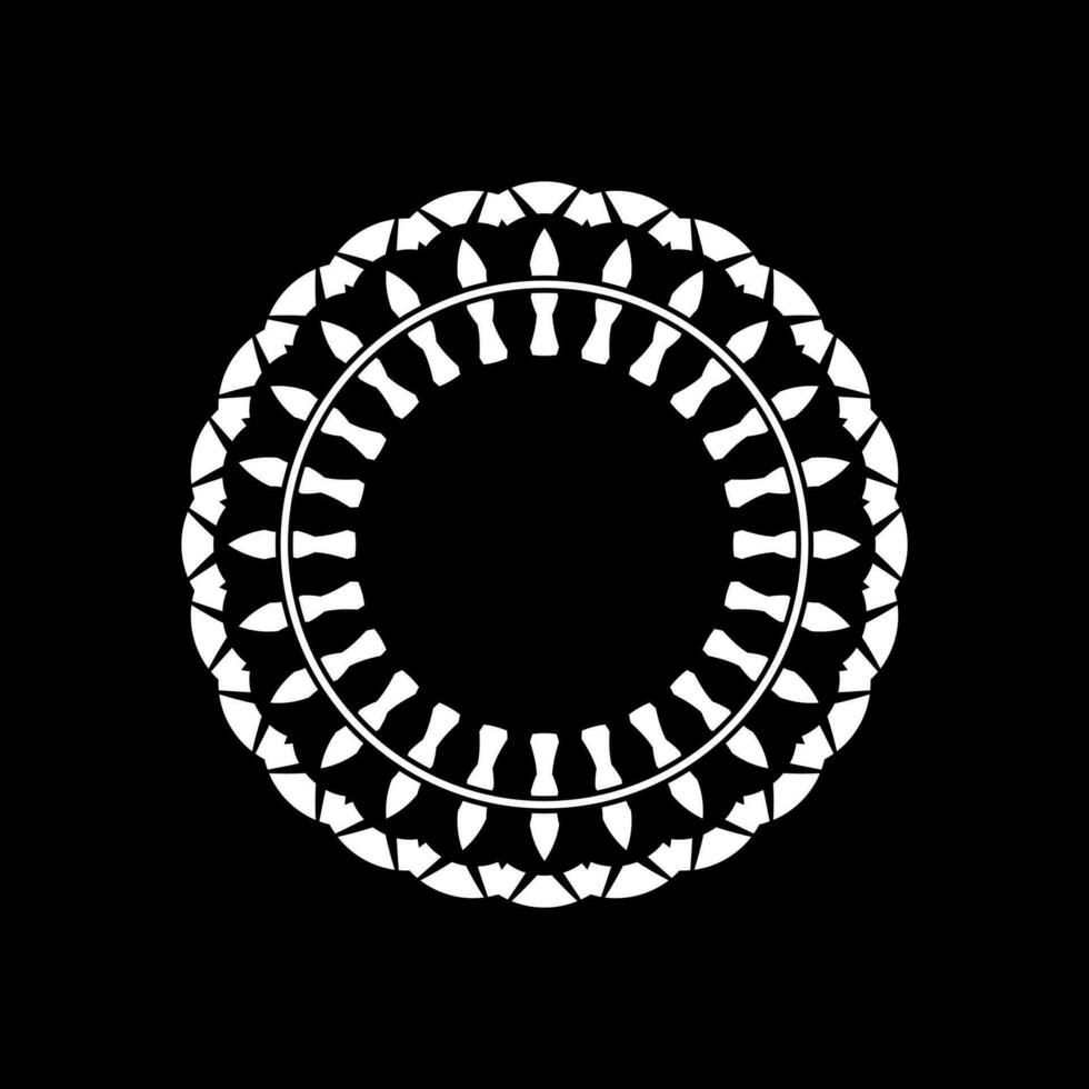 Ornamental Motive Pattern, Artistic Circle-Shaped, Modern Contemporary Mandala, for Decoration, Background, Decoration or Graphic Design Element. Vector Illustration