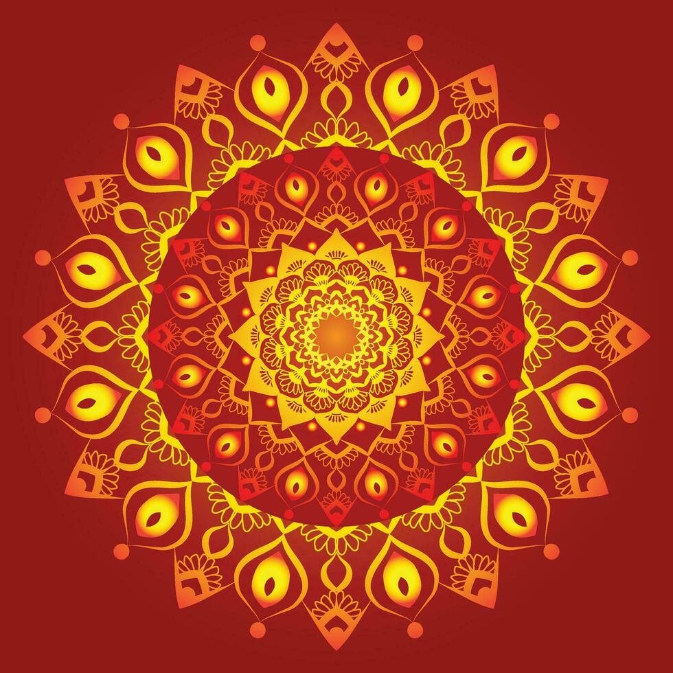 mandala luxury art vector