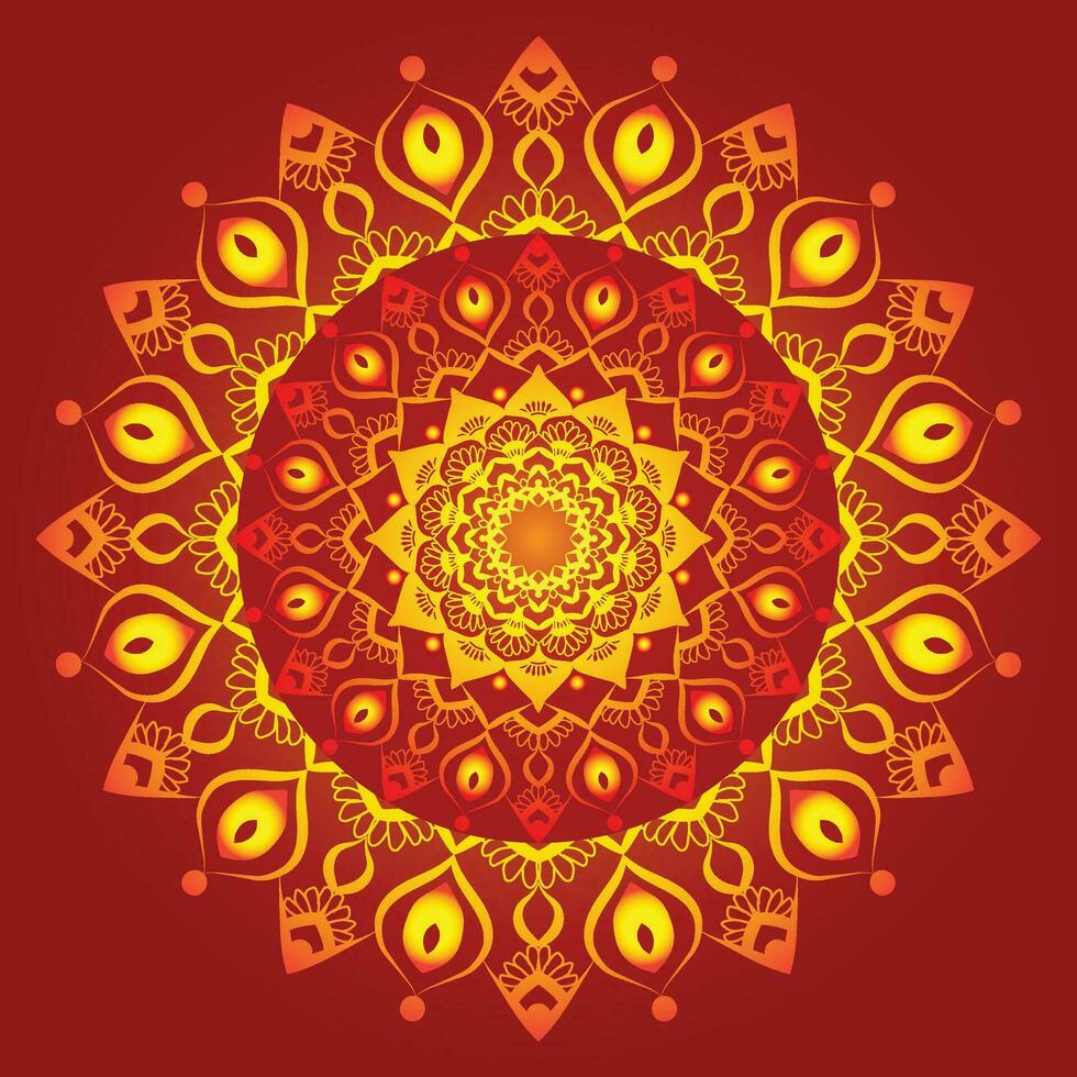 mandala luxury art vector