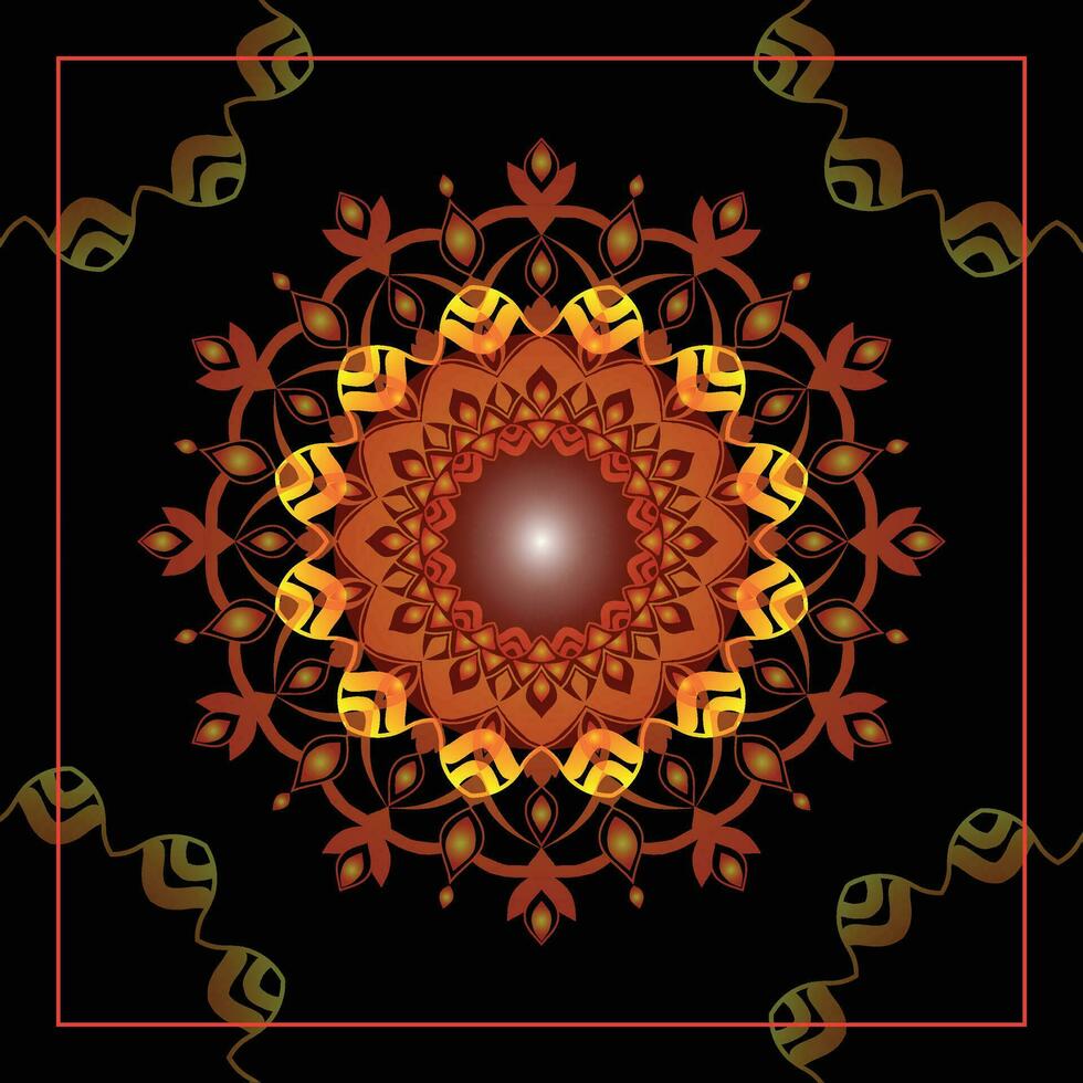 mandala luxury art vector