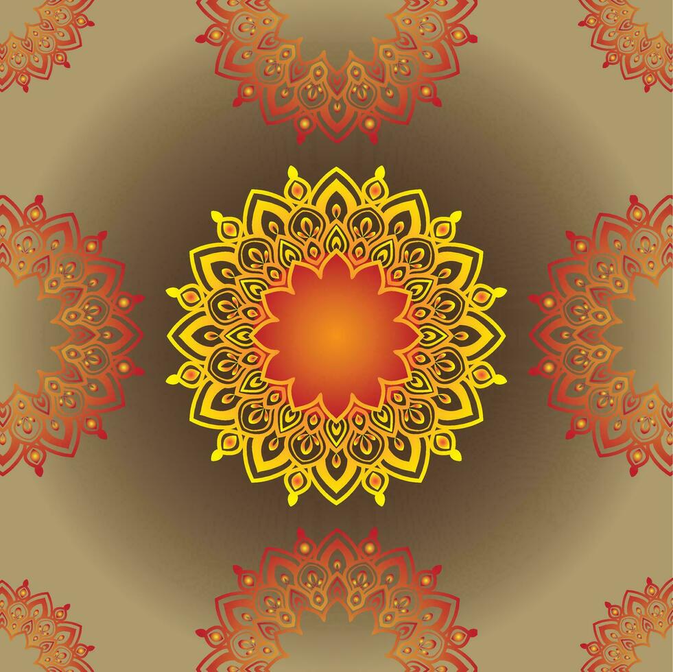 mandala for all background vector