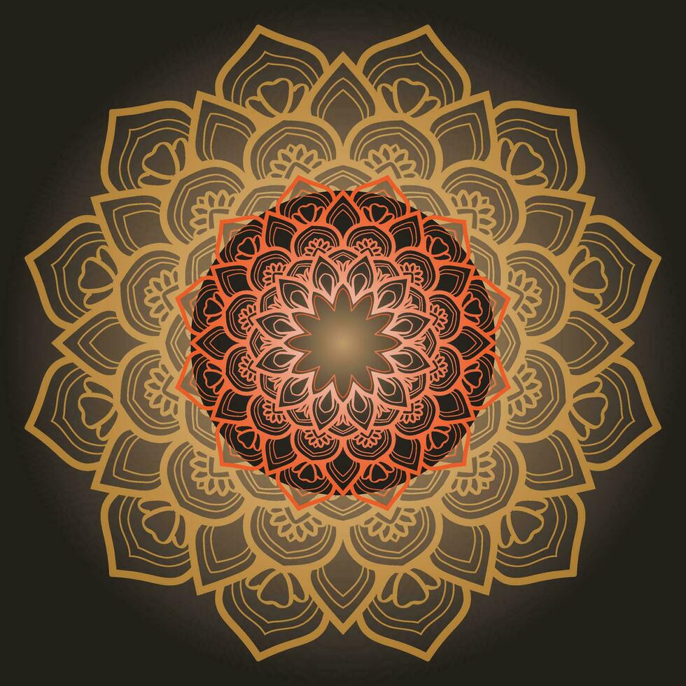mandala luxury art vector