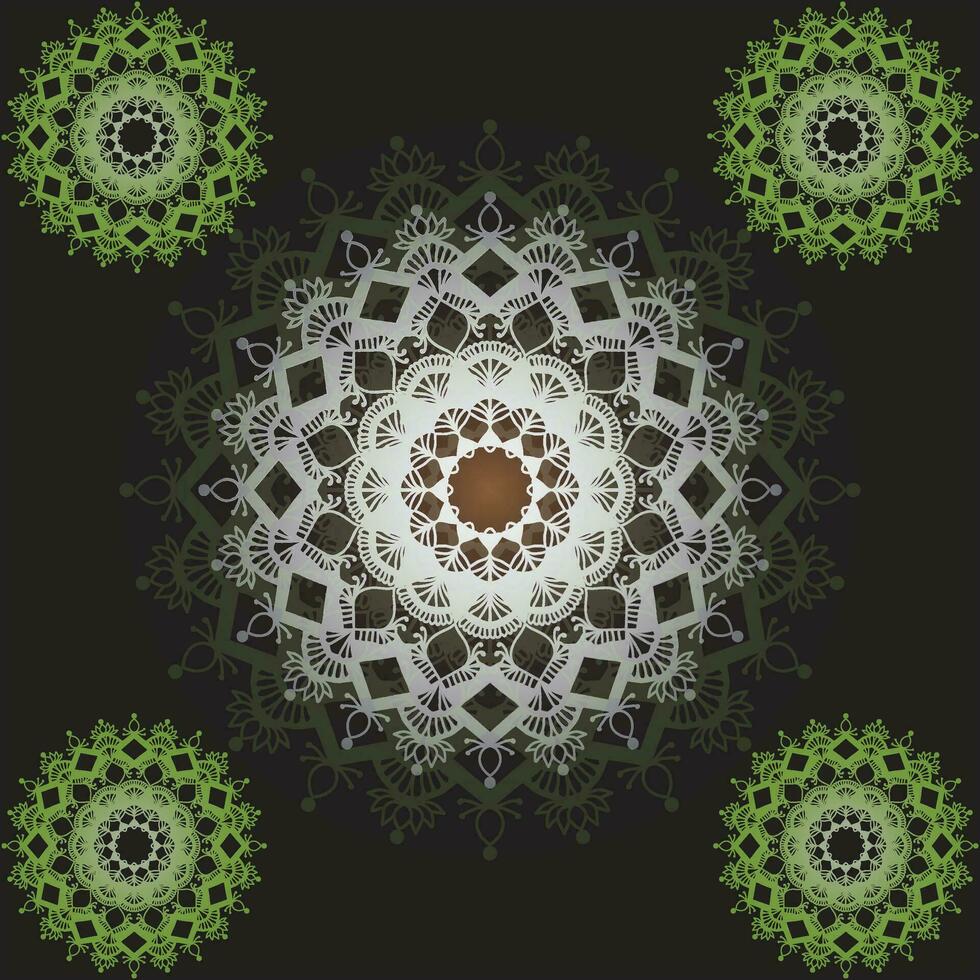 mandala art background vector