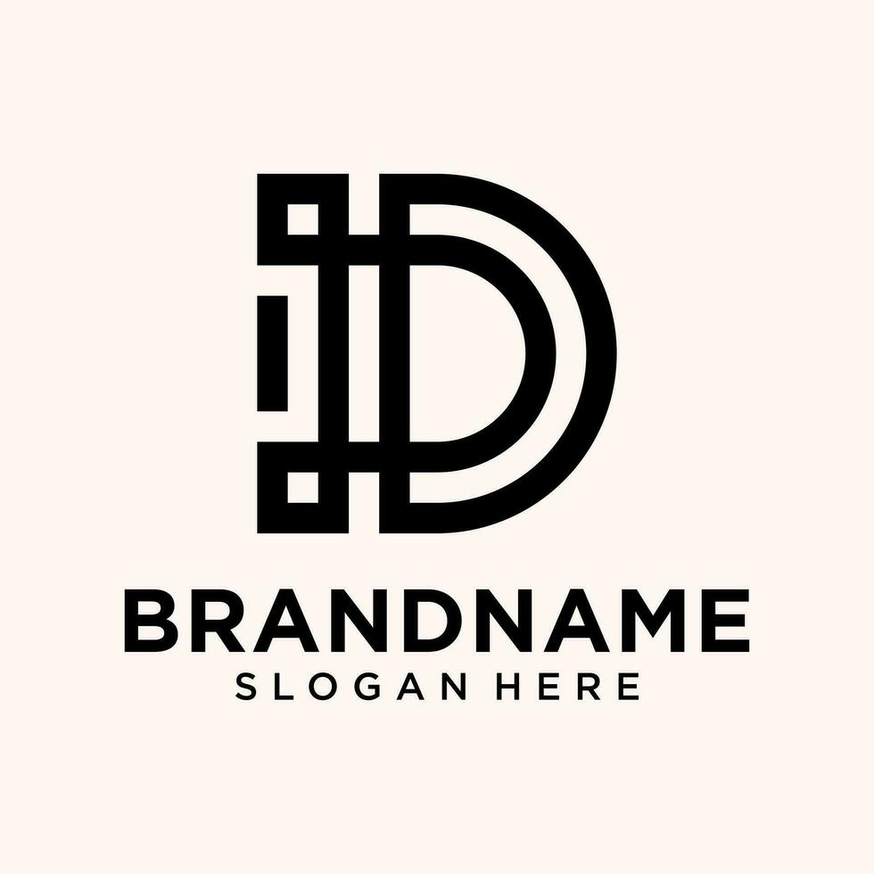 letter D logo design inspiration 25914593 Vector Art at Vecteezy