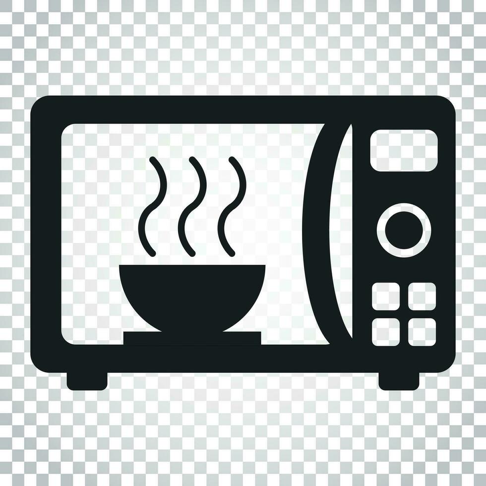 Microwave flat vector icon. Microwave oven symbol logo illustration. Business concept simple flat pictogram on isolated background.