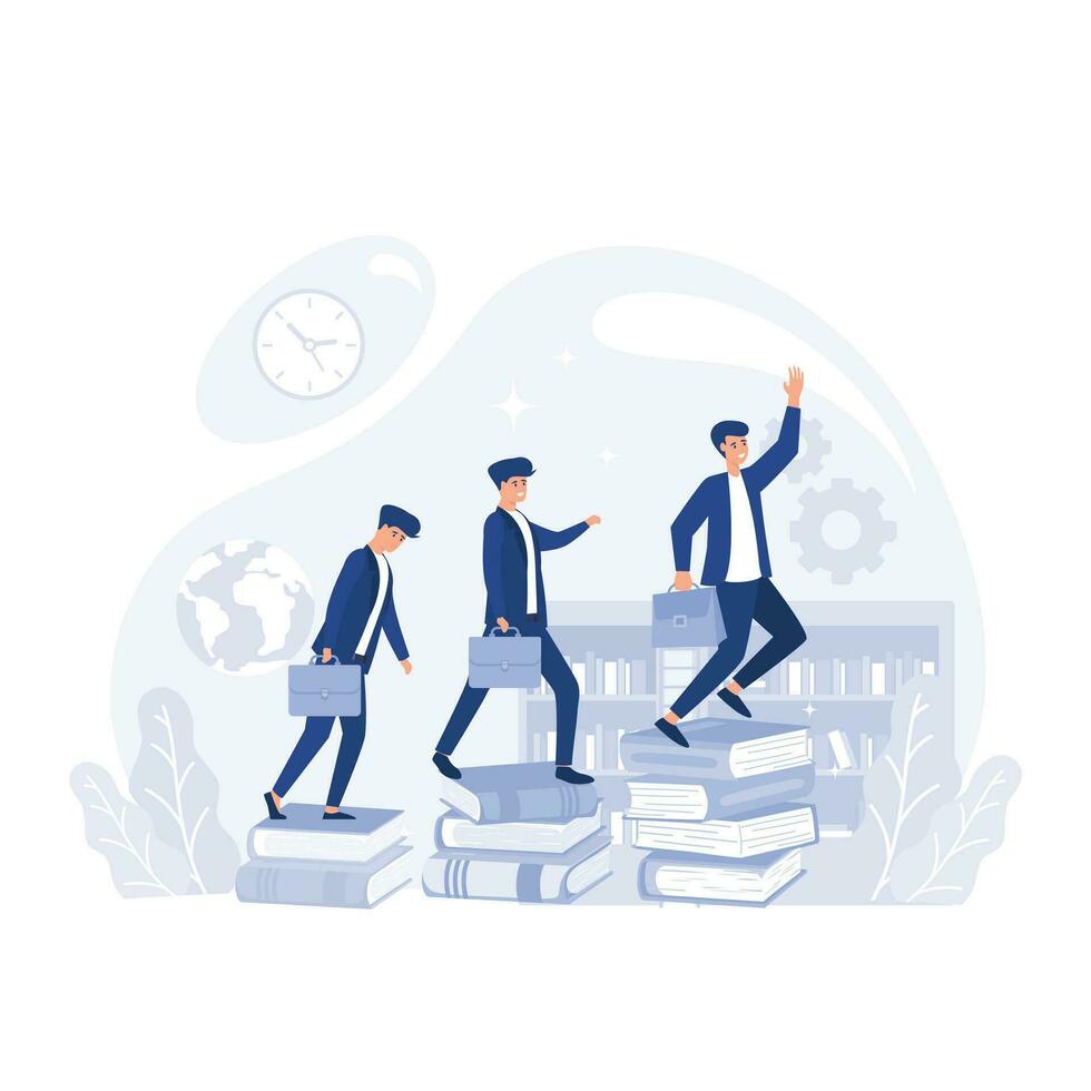 Success. Way up. Business vector illustration, flat vector modern illustration