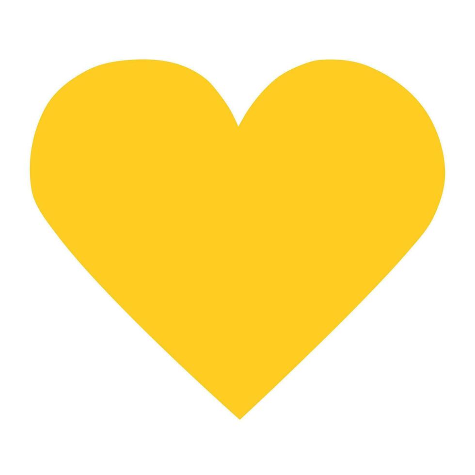 Flat design heart of gold vector