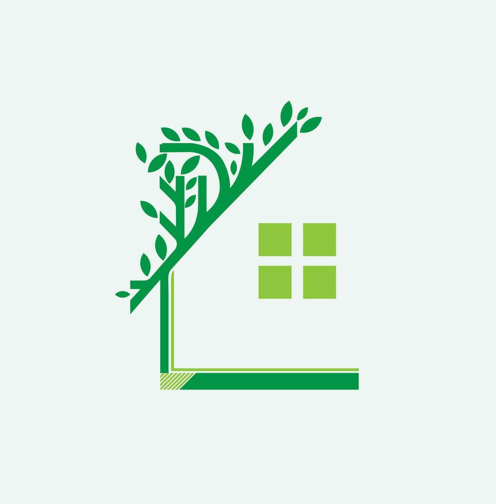 Green Homes Template vector