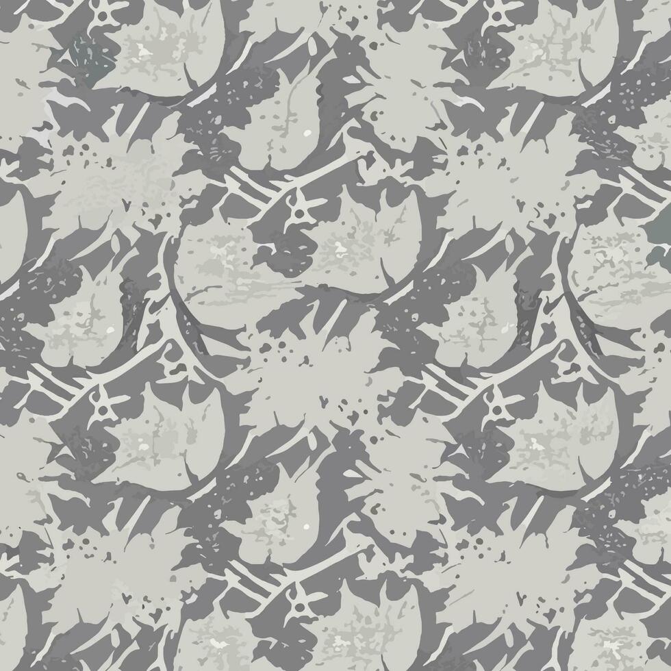 Floral and Geometric Patterns Intertwined. Abstract Intersecting Curves and Bold Stripes. Seamless Vector Background for Stylish Design