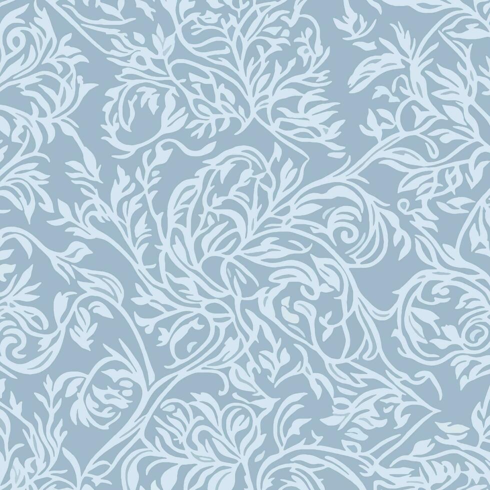 Seamless Climbing Flowers Floral Pattern and Fabric Design vector