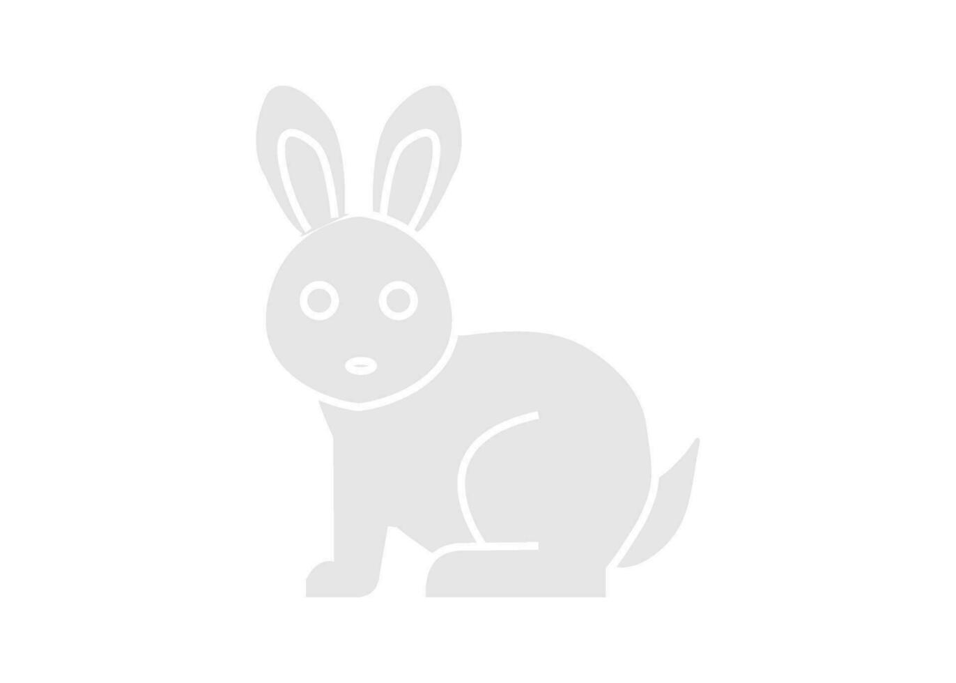 Rabbit icon clipart design template illustration isolated vector